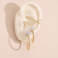 3pcs Ear Studs and Cuff Earrings Dangle Women Fashion Jewelry Jewellery
