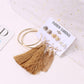6pairs Tassel Hoop Stud Earrings Fashion Women Female Earrings Piercing Jewelry