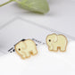 Ivory Elephant Stud Earrings Fashion Women Female Earrings Piercing Jewelry