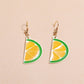 Lime Slices Dangle Earrings Cute Summer Earring Jewelry Gift for Her