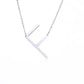 Fabulous Rose Gold Plated Stainless Steel Initial Letter Pendant Necklace