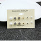 6pairs Mixed Color Stud Earrings for Women Girls Fashion Earrings Piercing