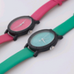 Stylish and simple starry belt watch, female frosted quartz watch student couple watch pair