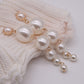 Layered Imitation Pearl Dangle Fashion Drop Earrings Women Girls Ear Studs