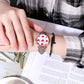 PU leather alloy bracelet watch