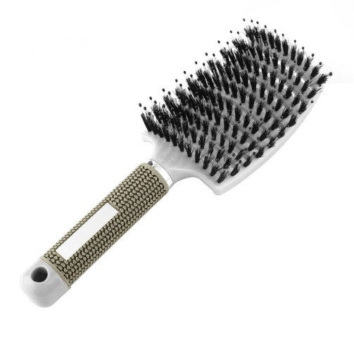 Curved Large Curved Comb, Boar Bristle Massage And Curly Hair Styling Comb