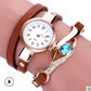 Fashion casual ladies winding table, big eyes ladies winding watch bracelet watch