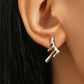 Metallic Drip Stud Earrings Female Girl Fashion Earrings Birthday Holiday Gifts