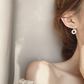 1Pair Ivory Round Drop Earring Women Jewelry Mom Gift Everyday Wear Earrings