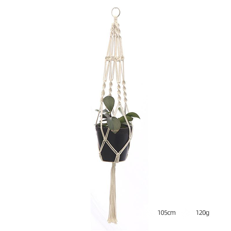 Custom Hand-knitted Hanging Flowerpot Net Bag