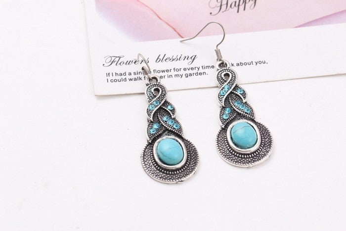 Turquoise Vintage Dangle Earrings Special Gift for Women Girl Fashion Jewelry