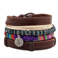 Fashion Beaded Leather Bracelets And Bracelets