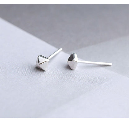 Mini Pyramid Stud Earrings for Women Girls Fashion Earrings Piercing Jewelry