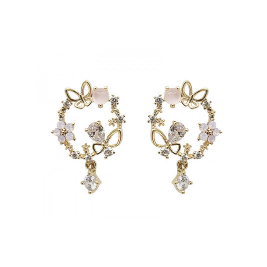 Spring Flowers Jewelry Stud Earring Modern Fashion Women Earrings Piercing Studs