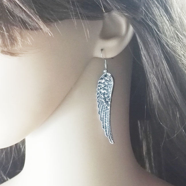 Angel Wings Pattern Jewelry Fashion Dangle Earrings for Girls Party Birthday Gift