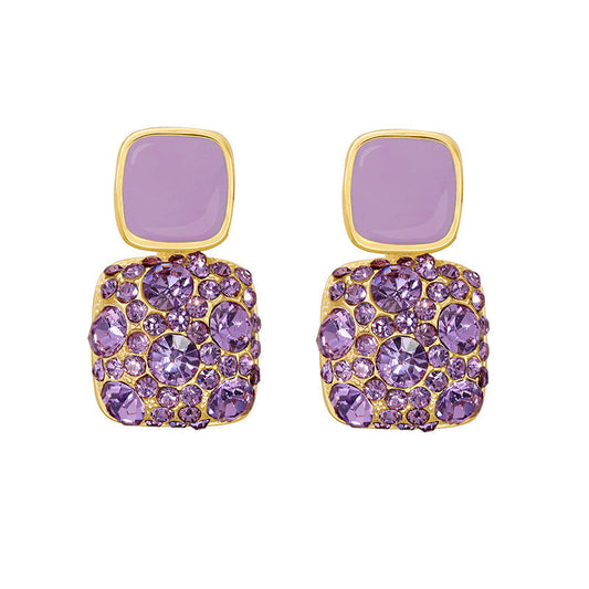 Violet Jewelry Stud Earring Modern Fashion Women Earrings Piercing Studs