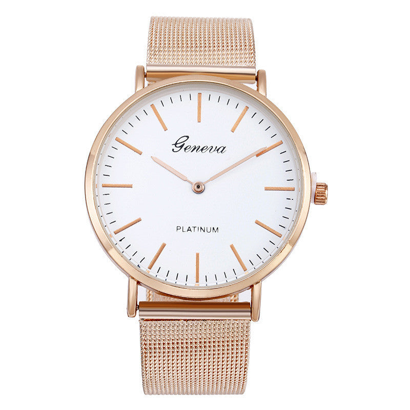 Fashion Steel Band Mesh Band Quartz Watch