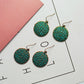 Green Round Earrings Dangling Drop Earring Women Girls Gifts Jewelry Accessories