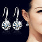 Women's Fashion Round Alloy Zircon Earrings