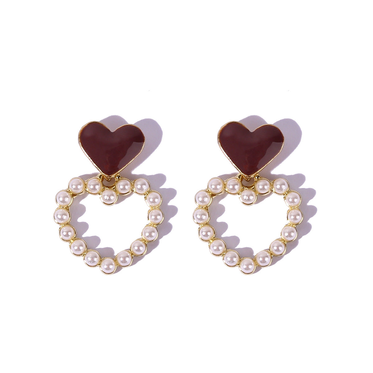 Heart-shaped Gift Earrings Dangle Women Fashion Jewelry Jewellery