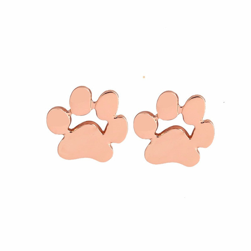 Cute Kitty Paw Stud Earrings Cat Animal Earring Jewelry