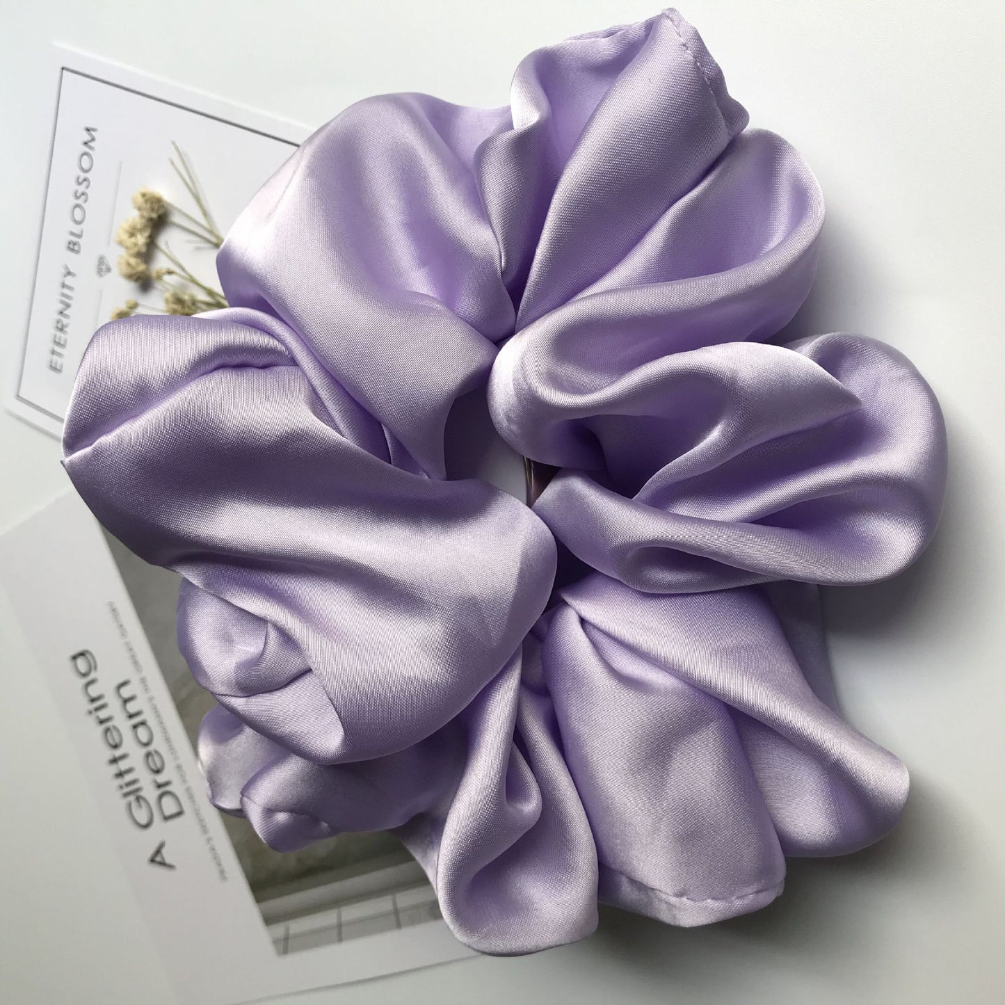 Oversized Smooth Satin Large Intestine Circle Hair Tie