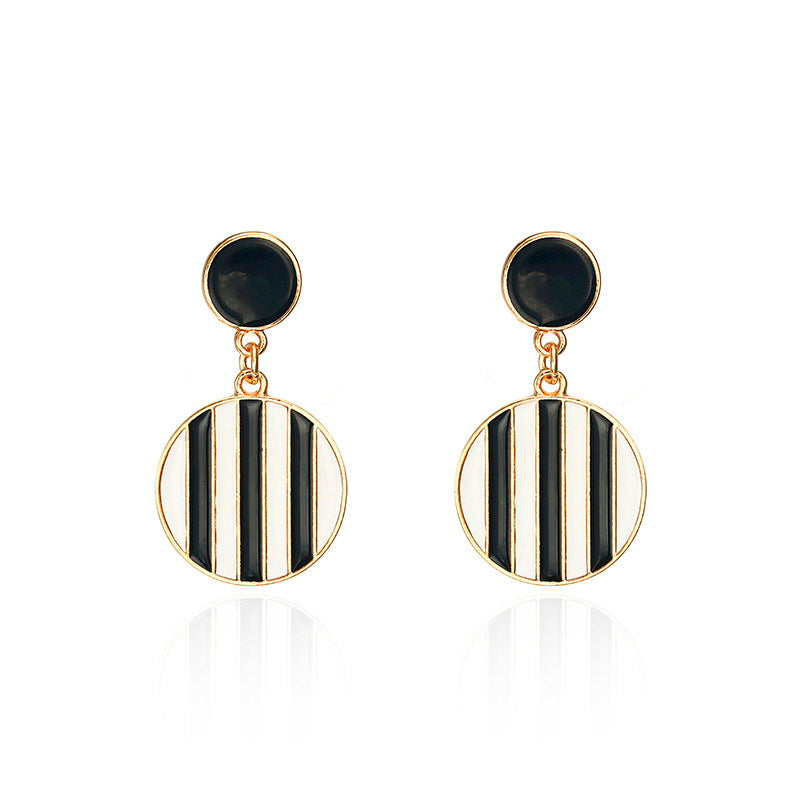 Stripes Geometric Dangle Earrings Special Gift for Women Girl Fashion Jewelry