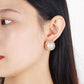 Retro Style Pearl Stud Earrings Women Fashionable Luxurious Earrings Jewelry