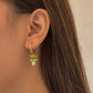 Green Red Detail Drop Earrings Cute Dangle Earrings Women Jewelry Gift for Her