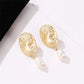 Ancient Textured Drop Earrings Cute Dangle Earrings Women Jewelry Gift for Her