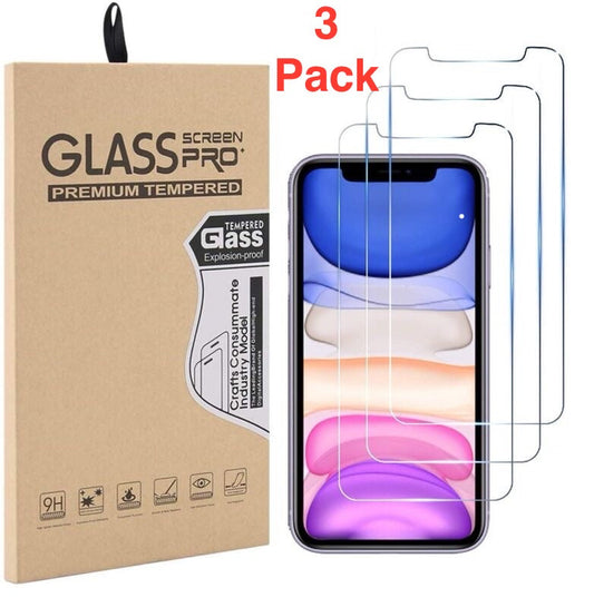 3 PACK For iPhone XS Tempered Glass Screen Protector Film Cover Fits iPhone XS