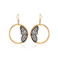 Butterfly Wings Circle Dangle Fashion Earrings for Women Stylish Party Jewelry Gift
