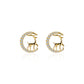 Moon deer Stud Earrings Accessories Gift Women Girl Fashionable Jewelry
