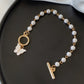 Super Fairy Butterfly Pendant Pearl Bracelet Femininity