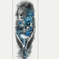 Waterproof full arm tattoo sticker