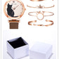 Women's cat watch bracelet set