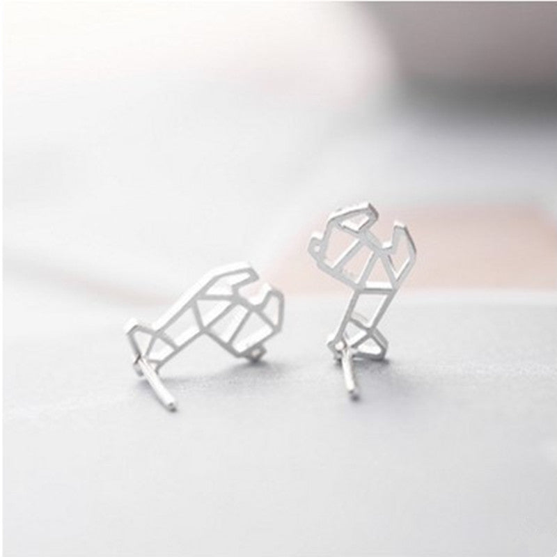 Mini Alpaca Shape Stud Earrings Women Girls Gifts Jewelry Accessories