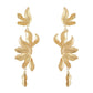 Golden Flower Drop Earrings Cute Dangle Earrings Women Jewelry Gift for Her