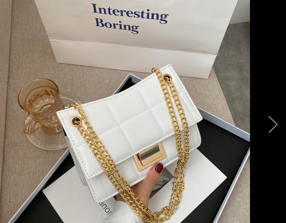 Chain bag embroidery thread messenger bag