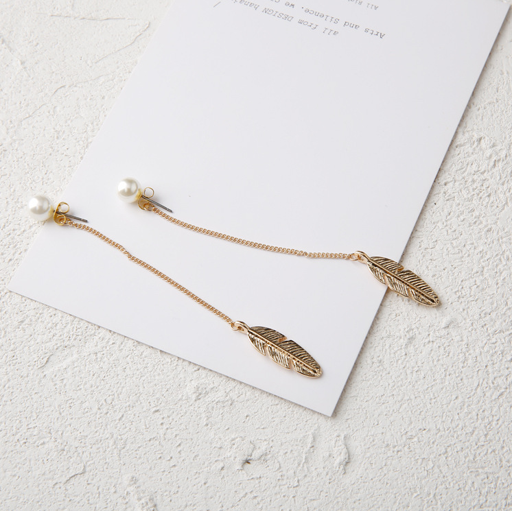 Feathers Tassel Pendant Gift Earrings Dangle Women Fashion Jewelry Jewellery