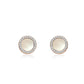 Rhinestone Faux Opal Stud Earrings Accessories Gift Women Girl Fashionable