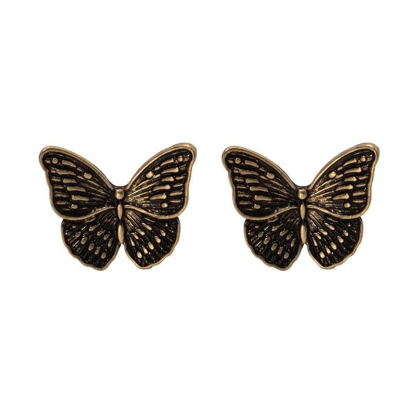 Black Butterfly Stud Earrings Women Jewelry Mom Gift Everyday Wear Earrings
