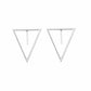 Triangle Stud Earrings Women Fashion Shape Jewelry Gift Accessory Girls Modern Studs Earring