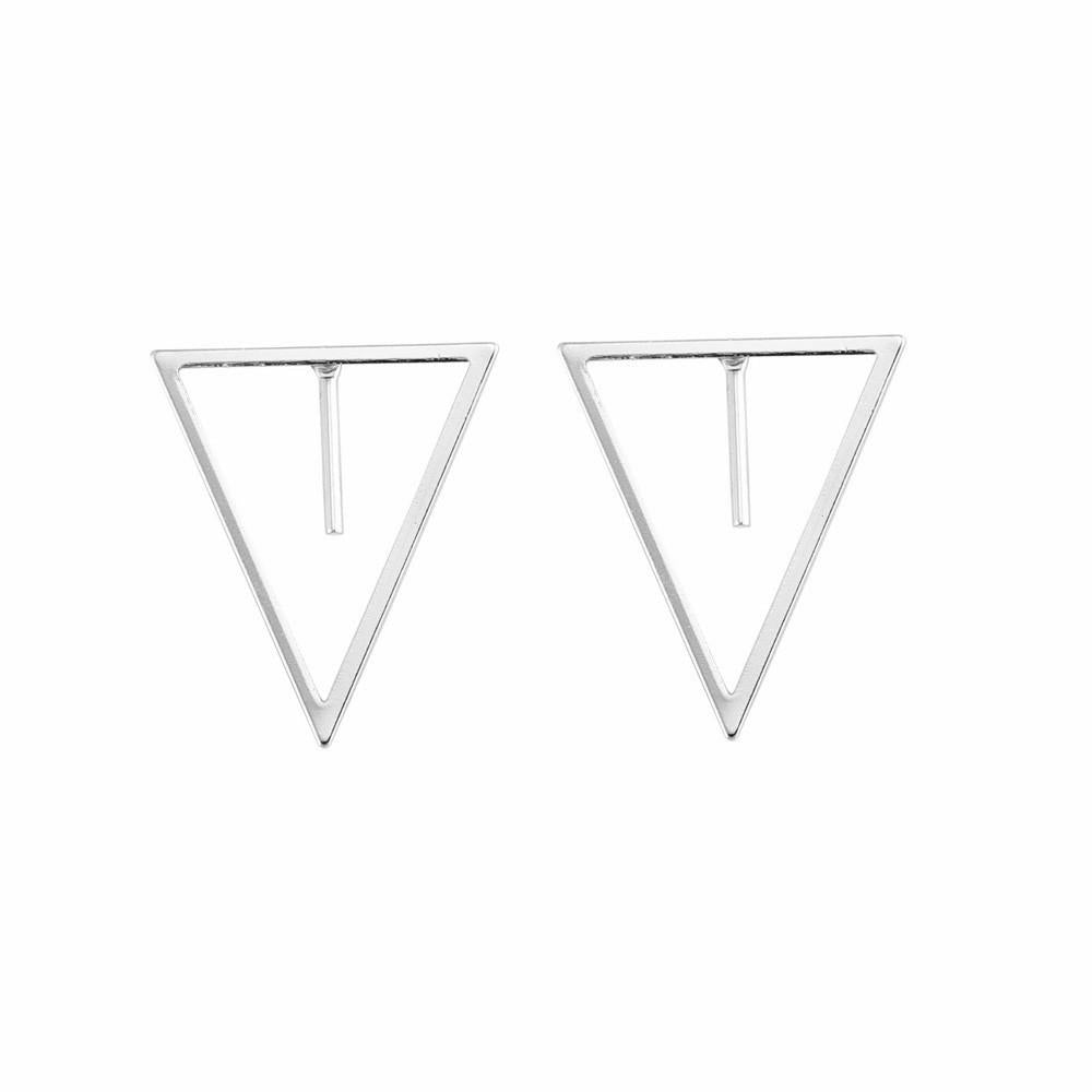 Triangle Stud Earrings Women Fashion Shape Jewelry Gift Accessory Girls Modern Studs Earring