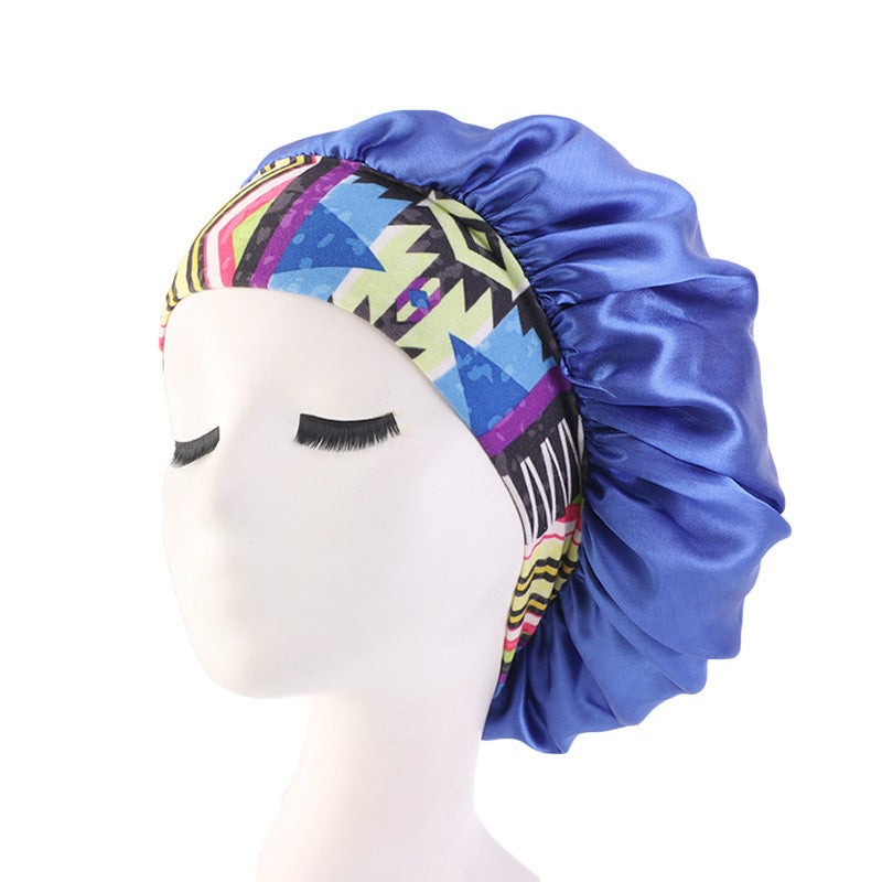 Wide brim hairband with nightcap