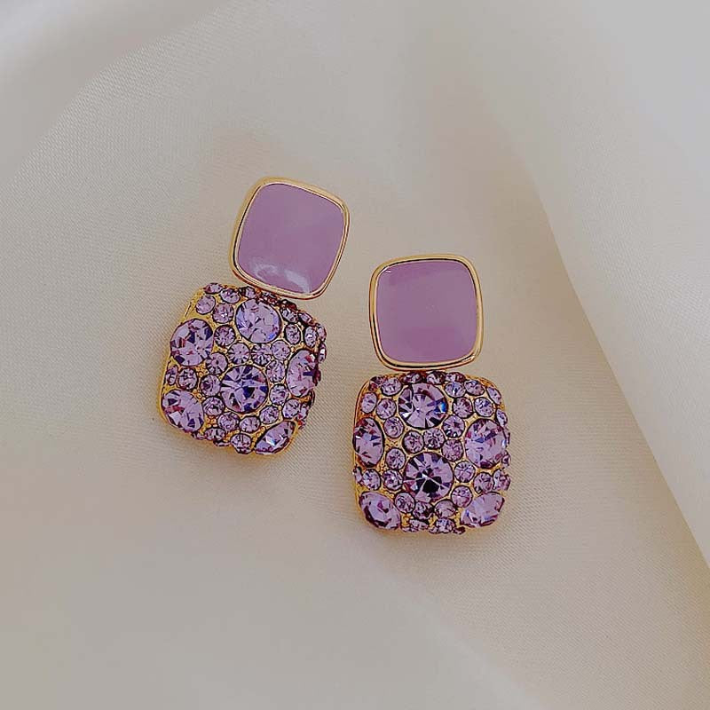 Violet Jewelry Stud Earring Modern Fashion Women Earrings Piercing Studs