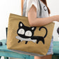 Cat Canvas Shoulder Bag