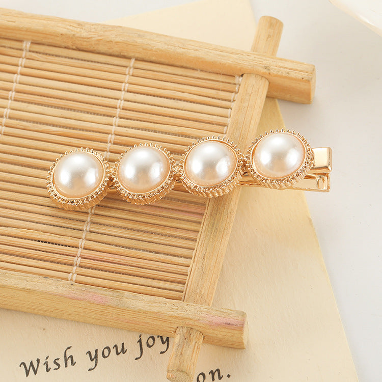 Slip-on Pearl Bow Hair Clip