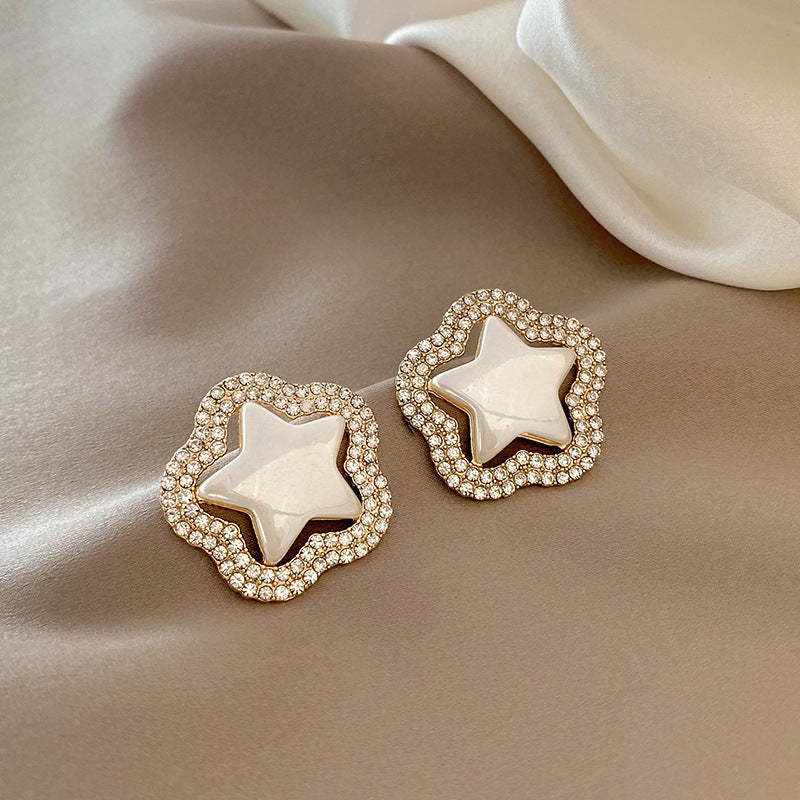 S925 Silver Needle Design Sense French Pearl Earrings Women