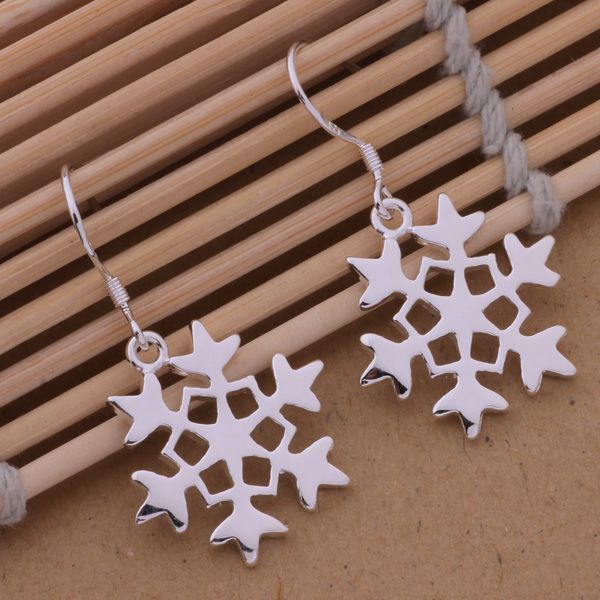 Korean Style Simple Snowflake Earrings